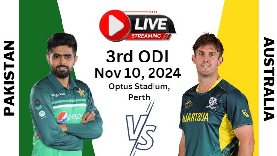 [3rd-ODI] Australia Vs Pakistan Cricket Live Stream 2024